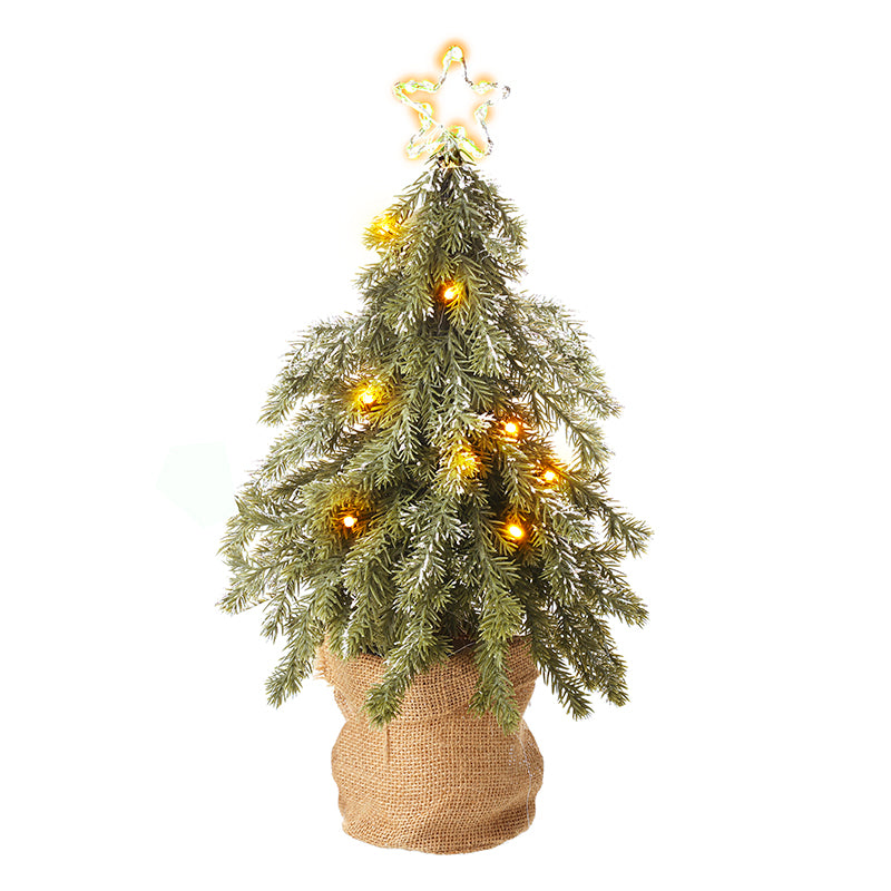 GREEN SNOWY CHRISTMAS TREE