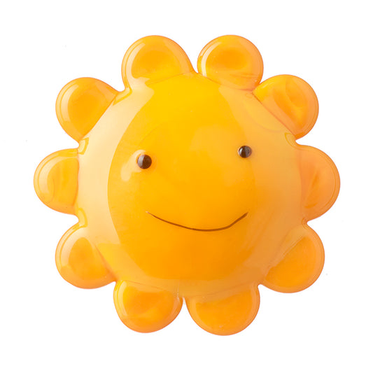 Yellow Glass Happy Flower