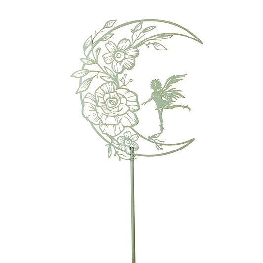 Fairy On Crescent Moon Stake