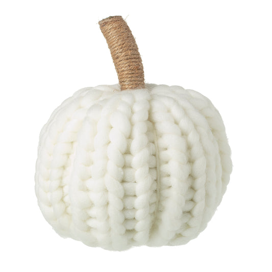 White Knitted Pumpkin