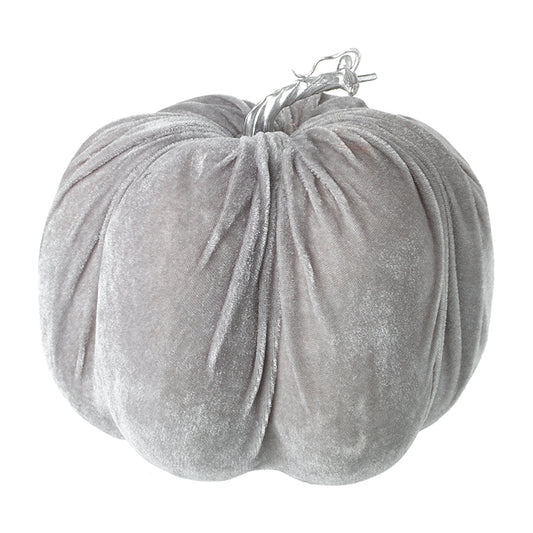Silver Velvet Pumpkin