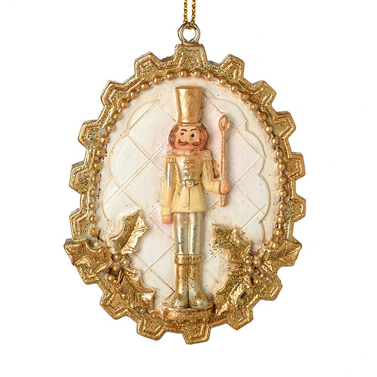 Hanging Gold Nutcracker Decoration