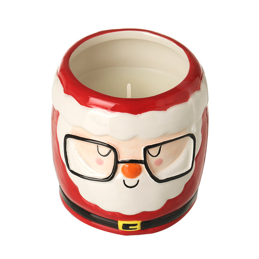 SANTA POT WITH CANDLE