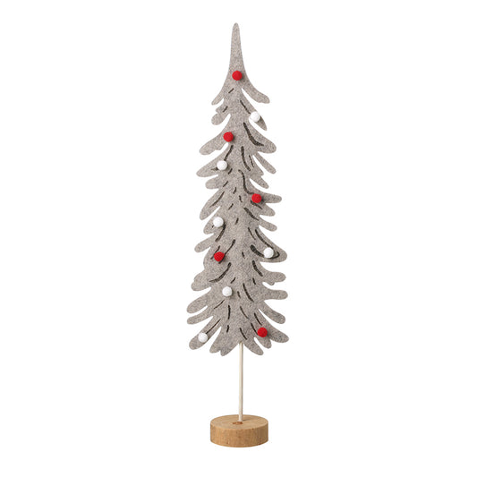 TALL FELT CHRISTMAS TREE STANDING DEC
