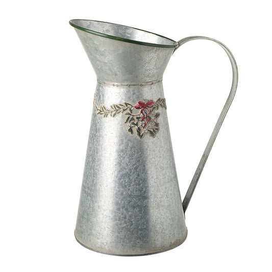 Tall Silver Metal Bucket