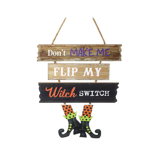 Flip My Witch Hanging Sign