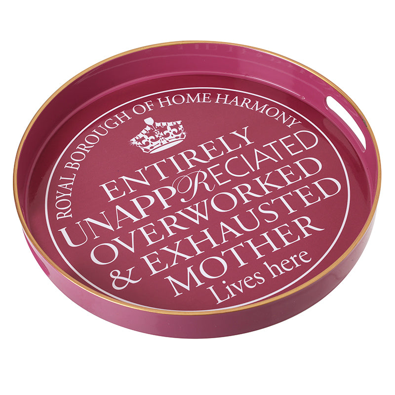 Pink Home Harmony Text Tray