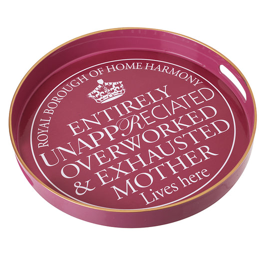 Pink Home Harmony Text Tray