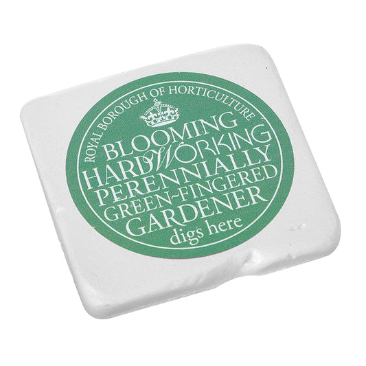 Green Horticulture Text Resin Coaster