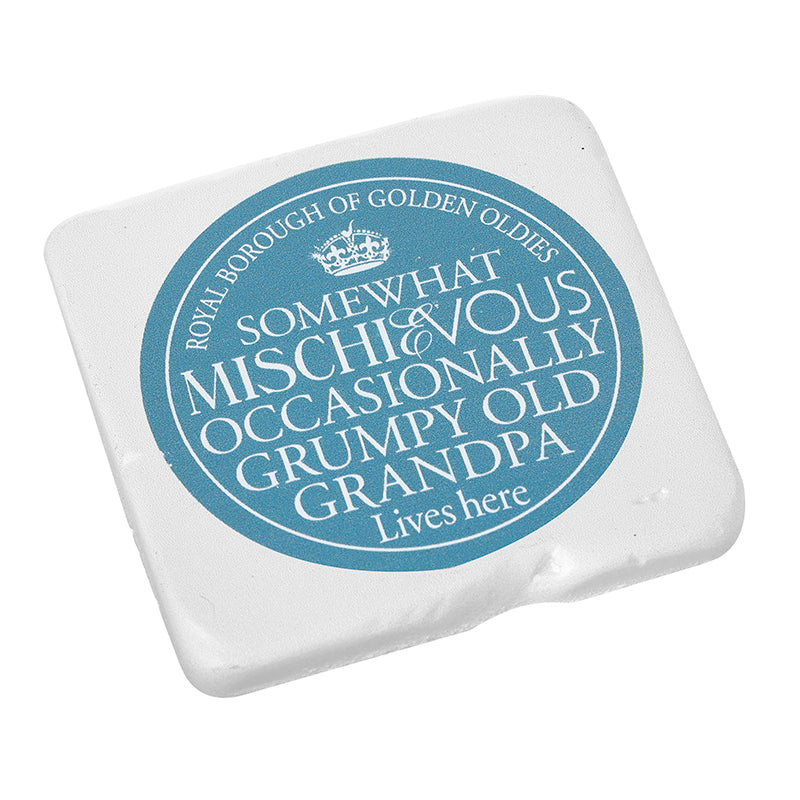 Teal Golden Oldies Text Resin Coaster