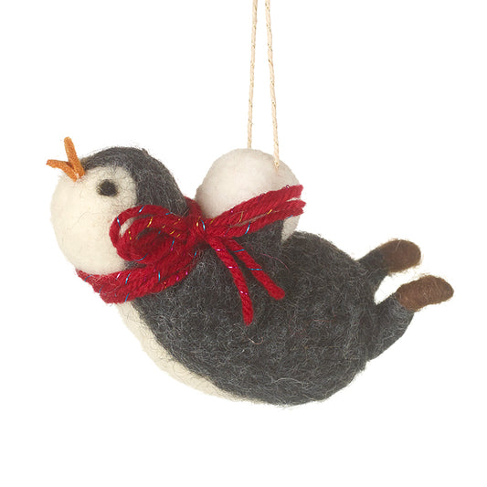 Festive Wool Penguin Dec