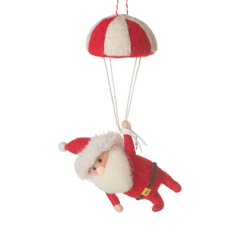 Festive Wool Ballooning Santa Dec