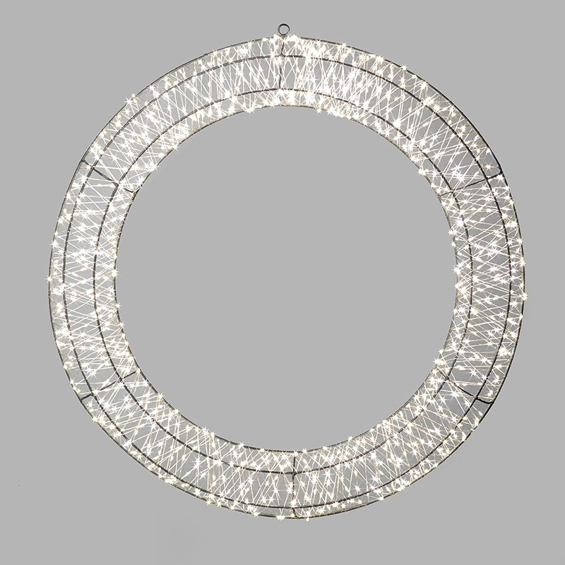 Led Flat Back Wreath 40cm