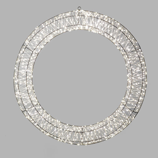 Led Flat Back Wreath 40cm