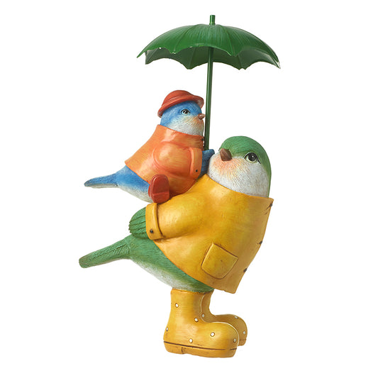Birds Under Umbrella