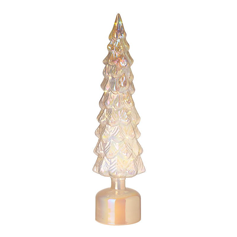 Glass Tree With Led And Spin Movement