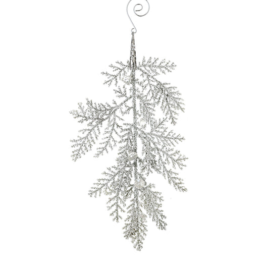 SMALL HANGING WHITE GREEN TWIG BRANCH