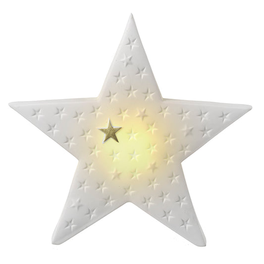 Light Up White Cut Out Star