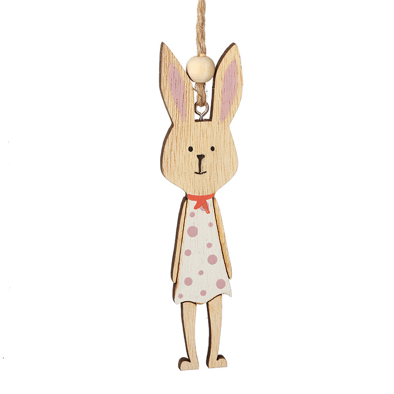 Wooden Hanging Rabbit