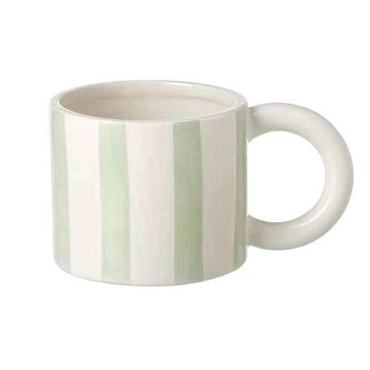 Blue & White Striped Mug