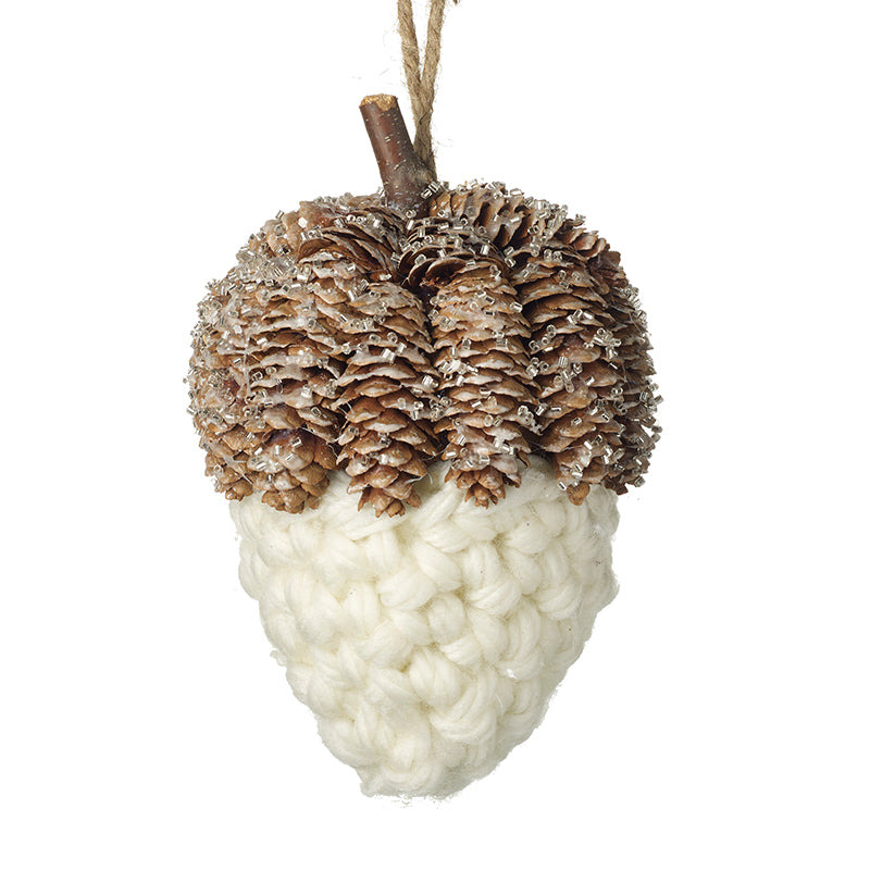 KNITTED ACORN WITH CONE TOP