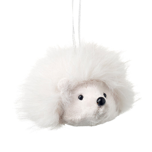 Hanging White Hedgehog