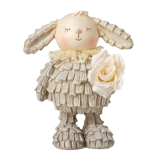 Standing Rabbit With Flower