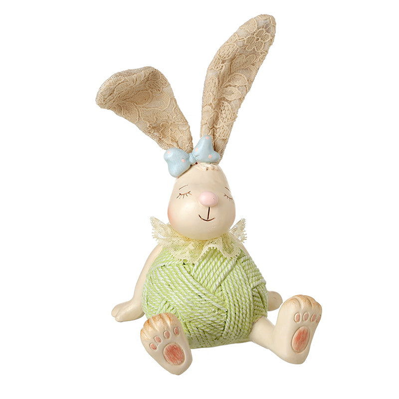 Sitting Polyresin Rabbit