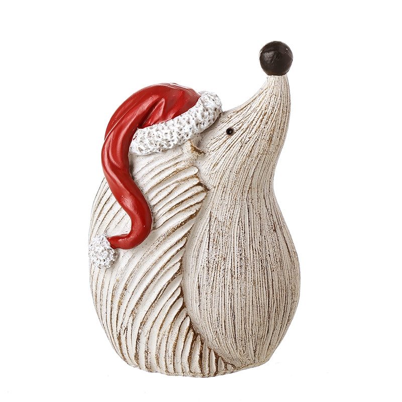 SMALL HEDGEHOG IN SANTA HAT