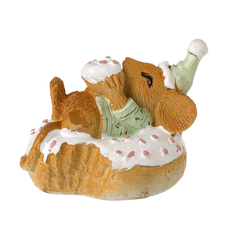RESIN MOUSE WITH CAKE HANGING DECOR