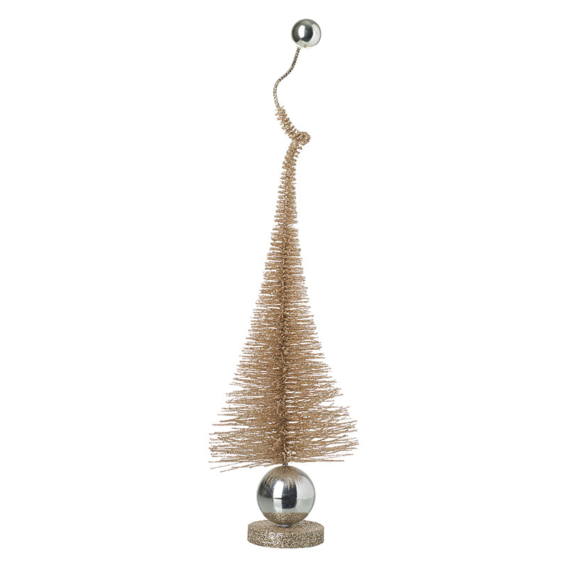 Gold Standing Tree With Silver Balls