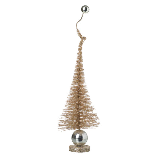 Gold Standing Tree With Silver Balls