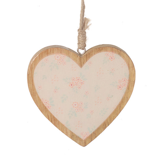 Wooden Edge Hanging Heart