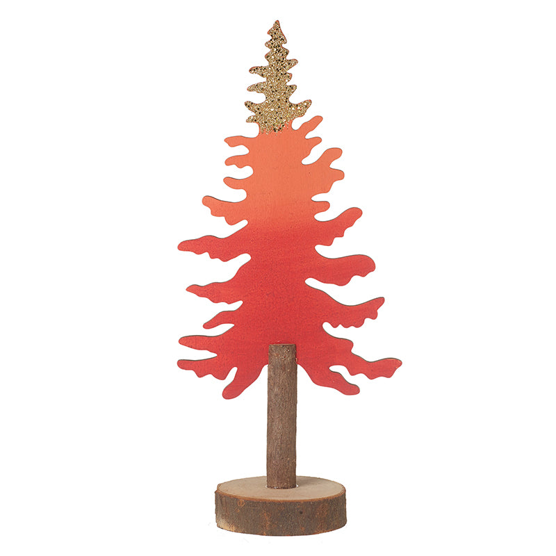 Gold & Russet Standing Wooden Tree
