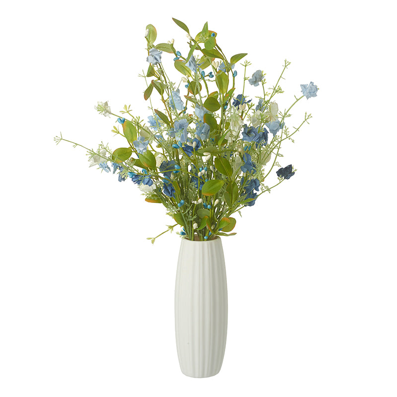Blue Flower Spray In Vase