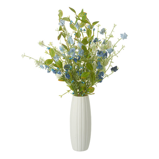 Blue Flower Spray In Vase