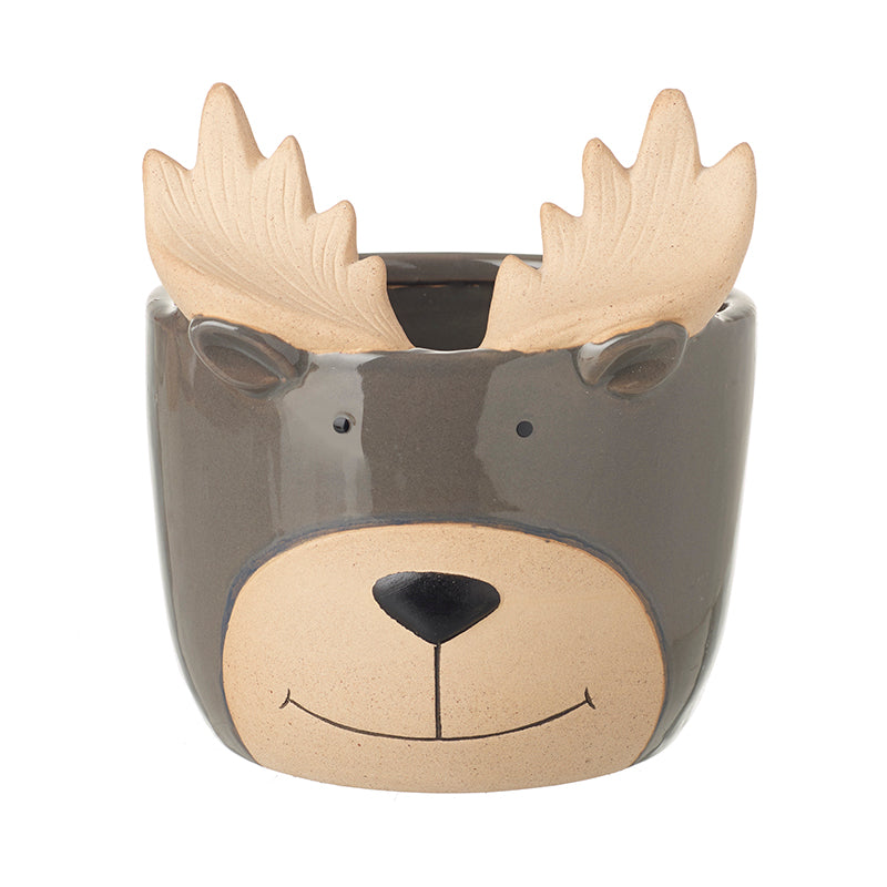 Grey Deer Pot