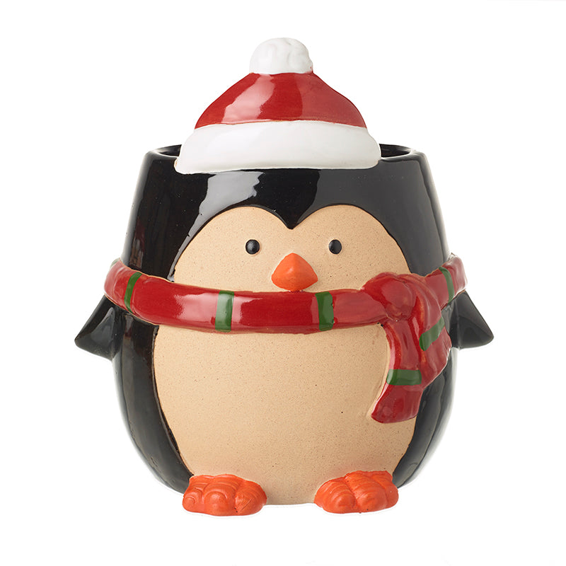 Penguin In Santa Hat Pot