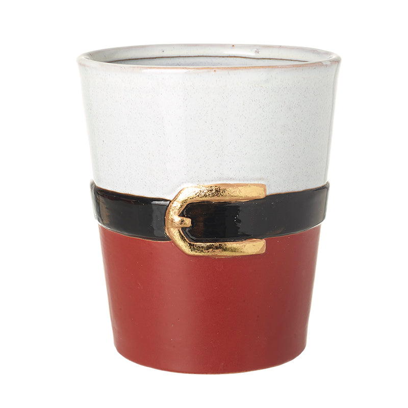 Tall Santa Belt Pot