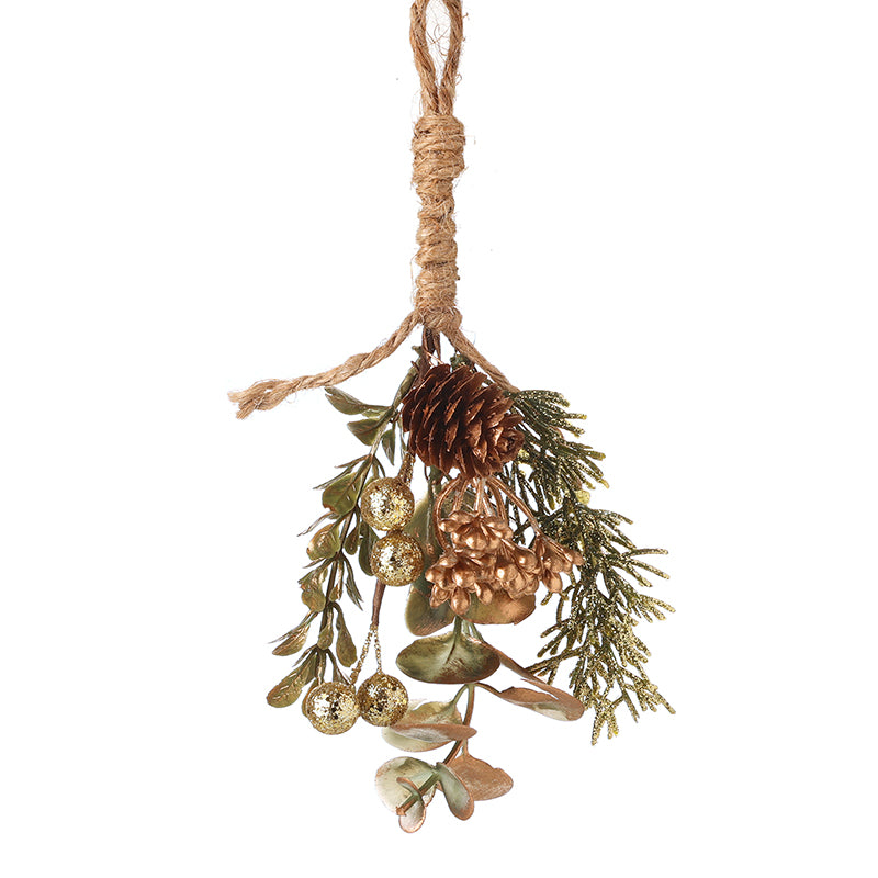 GREEN  BERRY & PINECONE DECOR