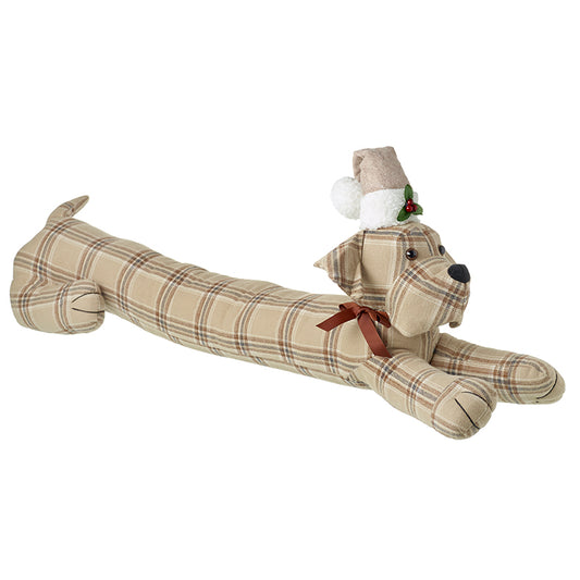 Check Dog In Hat Draught Excluder