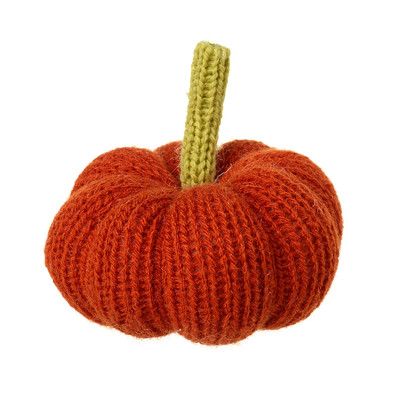 Sml Deep Orange Knitted Squash