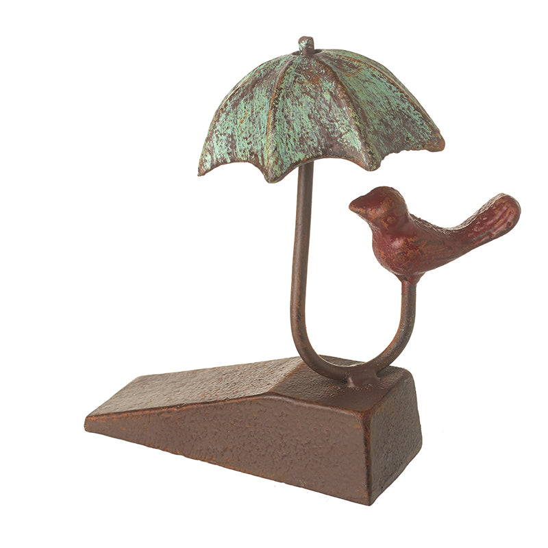 Iron Bird & Umbrella Door Wedge