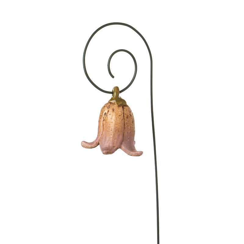 Ceramic Pink Flower Stake