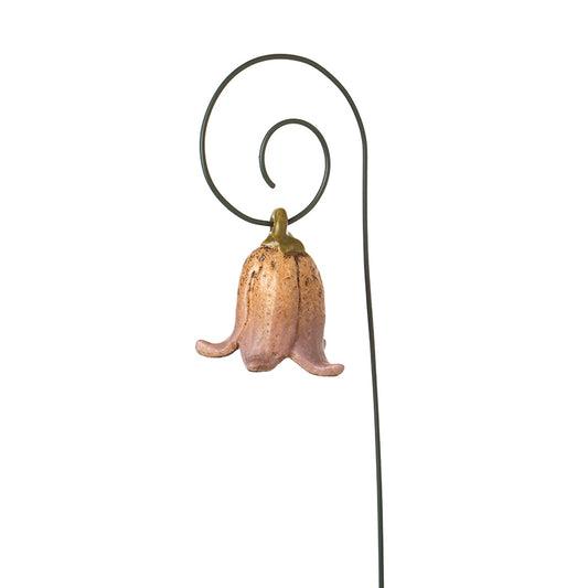 Ceramic Pink Flower Stake