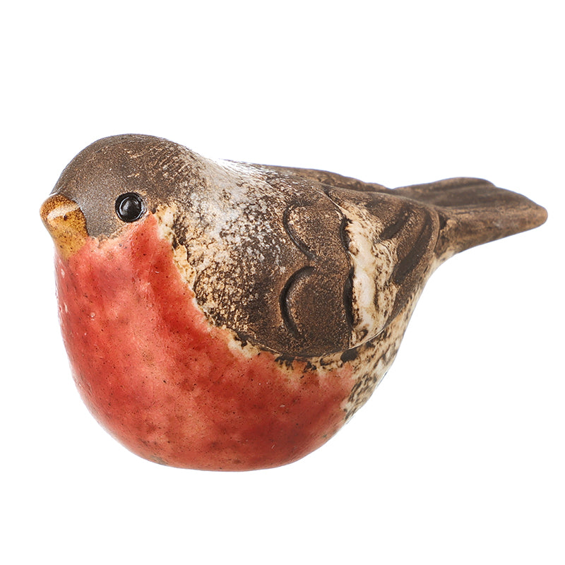 MINI RED ROBIN CERAMIC ORNAMENT