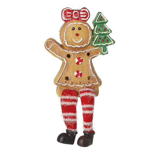 Gingerbread Lady In Red Socks