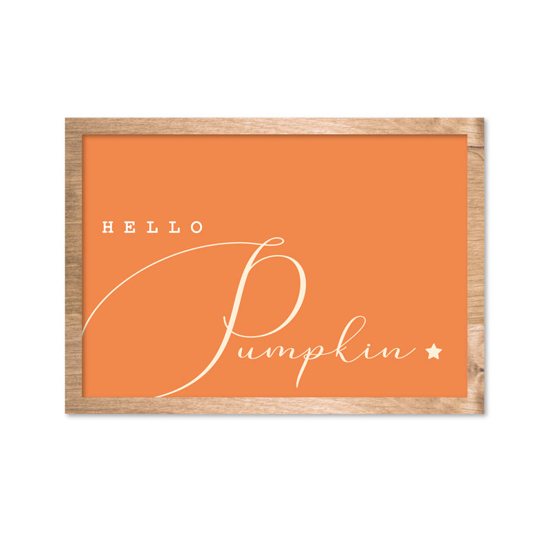 Hello Pumpkin Framed Print