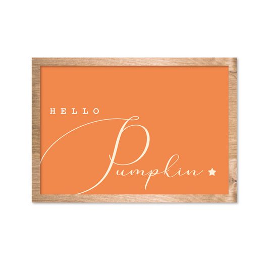 Hello Pumpkin Framed Print