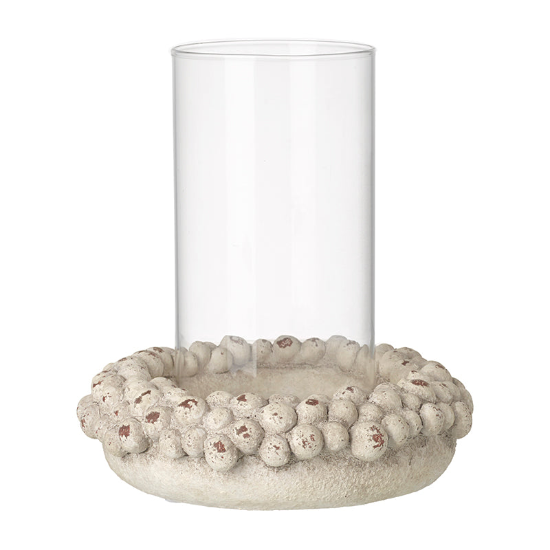 Small Candle Holder With Pebble Base